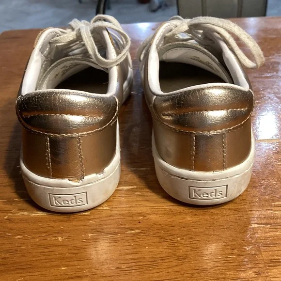 Keds Rose Gold shoes girls size 2.5 - Picture 4 of 7